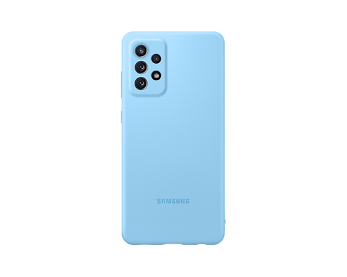 Samsung A72 Silicone Cover Blue чехол для мобильного телефона 17 cm (6.7") Крышка Синий