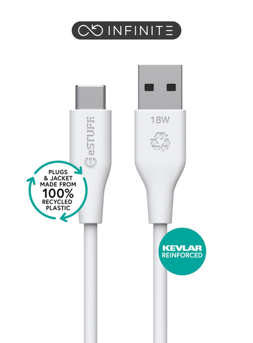 eSTUFF ES605170 USB кабель USB 2.0 1 m USB C USB A 60 W Белый