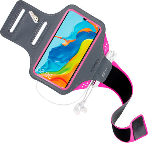 Mobiparts Comfort Fit Sport Armband Huawei P30 Lite Neon Pink – image 2