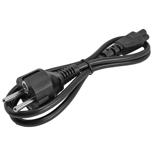 StarTech.com 1m (3ft) Laptop Power Cord, EU Schuko to C5, 2.5A 250V, 18AWG, Notebook / Laptop Replacement AC Cord, Printer/Power Brick Cord, Schuko CEE 7/7 to Clover Leaf IEC 60320 C5 - Laptop Charger Cable Strømkabel 1m Sort – billede 4