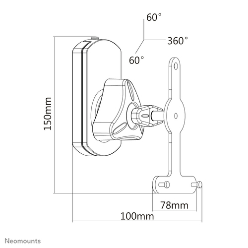 Neomounts NeoMounts NM-WS130WHITE - Max 10 kg - recommended for – Foto 4 von 4