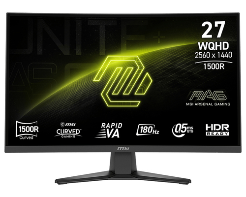 MSI MAG 275CQFDE E18 монитор для ПК 68,6 cm (27") 2560 x 1440 пикселей Wide Quad HD Черный