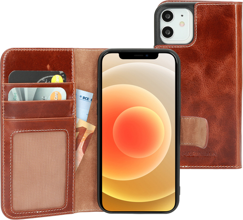 Mobiparts Excellent Wallet Case 2.0 Apple iPhone 12/12 Pro Oaked Cognac