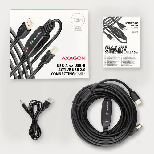 AXAGON ADR-215B - USB-Kabel - USB zu USB Type B - 15 m – Foto 9 von 10