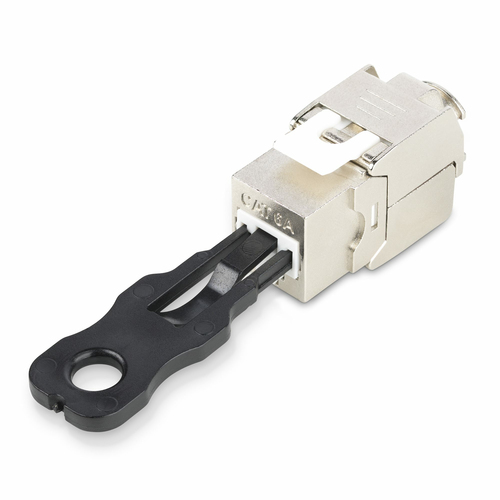 StarTech.com RJ45 Port Locks - 10 Pack with Security Key, Locking RJ45 Port Blocker/Dust Cover, Reusable Ethernet/LAN Port Protector, Snap In RJ45 Dust Blocker for Servers/Switches/Wall Plates Hvid – billede 4