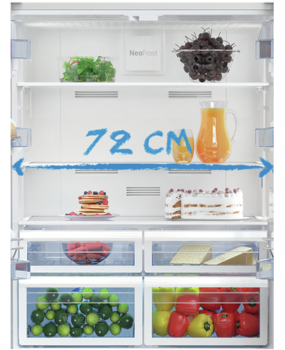 Beko GNE60522X side-by-side refrigerator Freestanding – image 4
