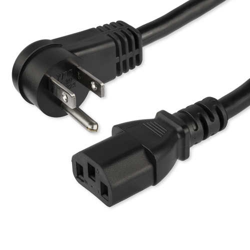6FT (2M) 18AWG FLEXIBLE COMPUTER POWER CORD W/ NEMA 5-15P AND IEC 60320 C13 CONN