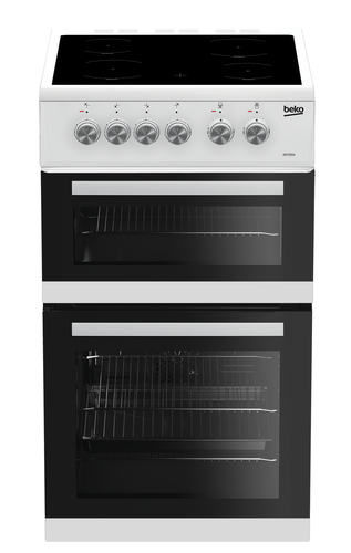 Beko KDVC563AW 50cm Wide Double Oven Electric Cooker with Ceramic Hob - White - A/A Rated, White - image 8