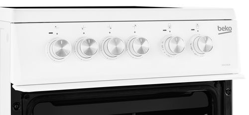 Beko KDVC563AW 50cm Wide Double Oven Electric Cooker with Ceramic Hob - White - A/A Rated, White - image 6