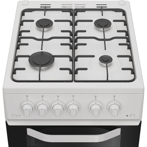 Hotpoint HTG5GCW 50cm wide Single Oven Gas Cooker - White - A+/A Rated, White - image 5