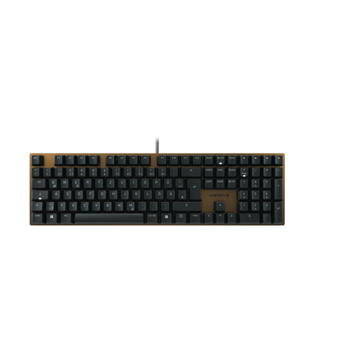 CHERRY KC 200 MX клавиатура Универсальная USB QWERTZ Немецкий Черный, Бронзовый
