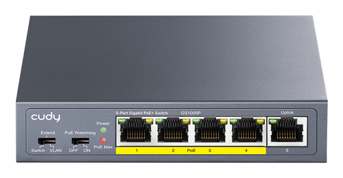 Cudy 5-Port Gigabit PoE+ Switch