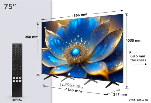 TCL 75QLED780K TV – image 4