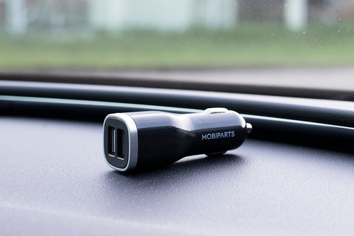 Mobiparts Car Charger Dual USB 4.8A + Micro USB Cable Black, afbeelding 4