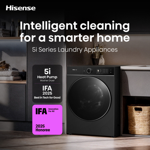 Hisense WD5I1245BBRH/BL washer dryer Freestanding Front-load Black – image 3