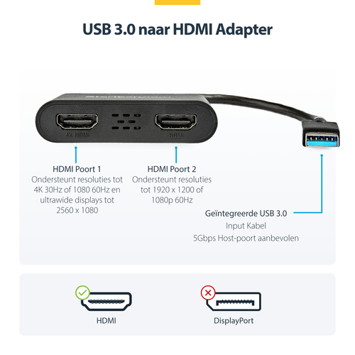 StarTech.com USB32HD2 - USB to HDMI Adapter, afbeelding 10