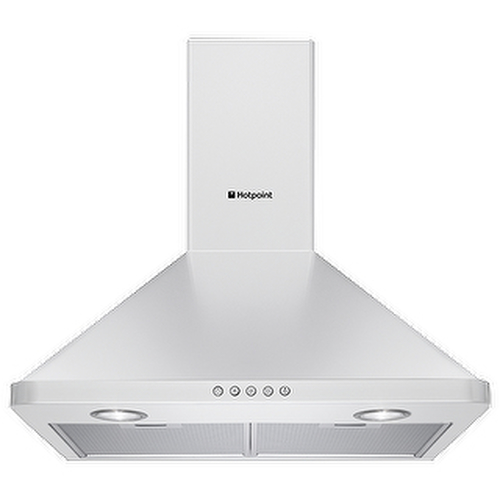 Hotpoint HHP6.5CM(WH) cooker hood Wall-mounted White 454 m³/h