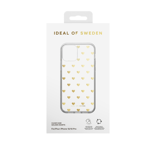 iDeal of Sweden Clear Case iPhone 12 / 12 Pro Golden Hearts – image 4