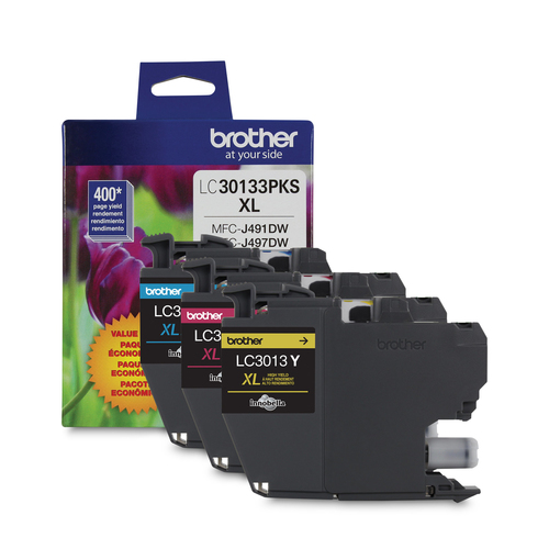 3PK COLORED INK CARTRIDGE FOR .BROTHER AIO PRINTERS