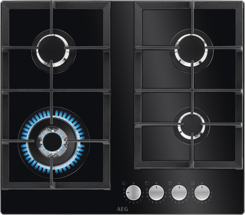 AEG HKB64420NB Черный Встроенный 60 cm Газовый 4 зона(ы)