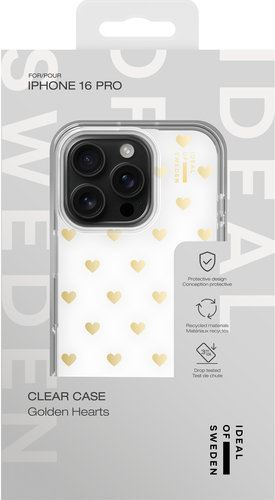 iDeal of Sweden Clear Case iPhone 16 Pro Golden Hearts – image 3