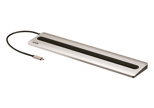 ATEN UH3237 док-станция для ноутбука Проводная USB 3.2 Gen 1 (3.1 Gen 1) Type-C Алюминий, Черный