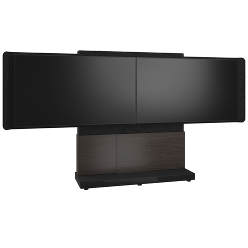 Middle Atlantic FM-DS-6675FS-GA3B крепление для телевизора 139,7 cm (55") Черный, Серый, Древесный уголь, Венге