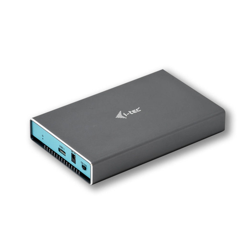 i-tec C31MYSAFEU315 cieto disku uzglabāšanas sistēma HDD/SSD korpuss Pelēks, Tirkīzs 2.5