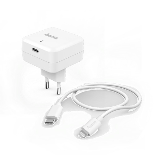 Hama 00183316 mobile device charger Smartphone, Tablet White AC Fast charging Indoor