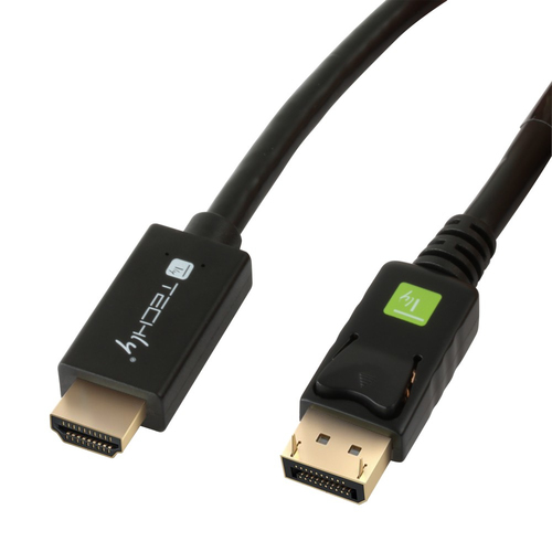 TECHly Videoadapterkabel 2m Sort