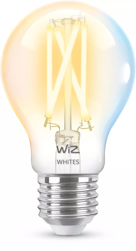 WiZ Прозрачная лампа накаливания на 6,7 Вт (экв. 60 Вт), A60, цоколь E27