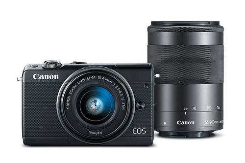 Canon M100 + EF-M 15-45mm IS STM+ EF-M 55-200mm IS STM