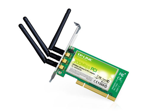 TP-LINK TL-WN951N Wireless N300 Advanced PCI Adapter, 2.4GHz 300Mbps, Include Low-profile Bracket TL-WN951N UPC 163120466948 - TL-WN951N