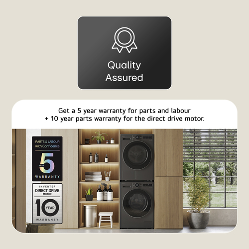 LG VX70 Series AI Direct Drive™ F4X7009TBB 9kg WiFi Connected Washing Machine with 1400 rpm - Matte Black - A Rated, Black - image 8