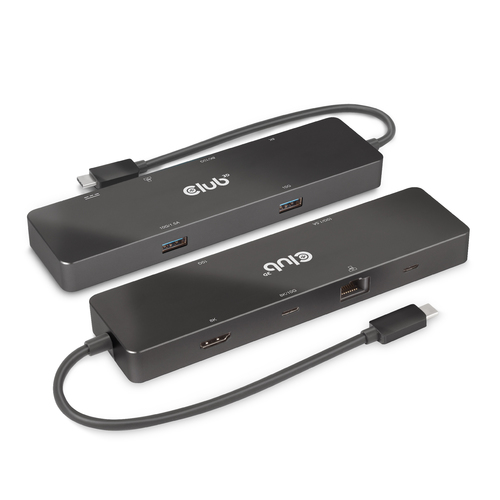 Club 3D USB-C 3.2 Gen2 6-in-1 Dual displays Portable dock dockingstation, afbeelding 5