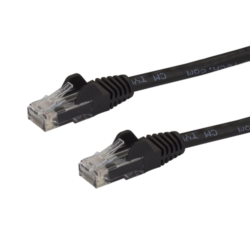 125FT BLACK CAT6 ETHERNET CABLE DELIVERS MULTI GIGABIT 1/2.5/5GBPS & 10GBPS UP T