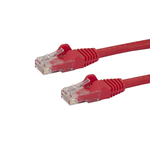 N6PATCH1RD CABLE DE RED DE 30CM ROJO CAT6  6 ETHERNET GIGABIT SIN ENGANCHES