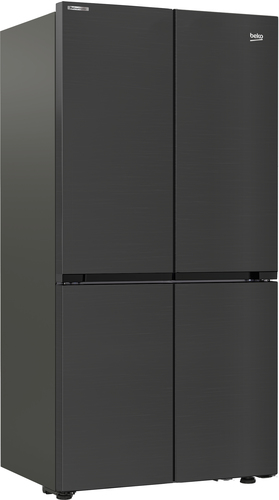 Beko GN446224VPZ Frost Free Multi-door American Fridge Freezer - Black Steel - E Rated, Black - image 2