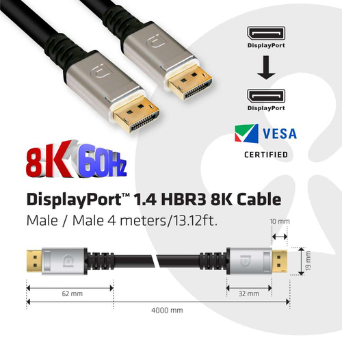 Club 3D - DisplayPort kabel, afbeelding 3