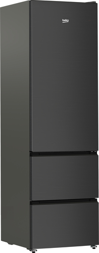 Beko AeroFlow™ HarvestFresh™ GNE4603VPZ 204cm 60/40 No Frost Fridge Freezer - Black Steel - E Rated, Black - image 2
