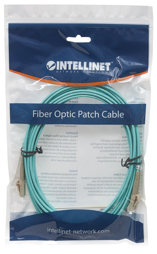 Intellinet LWL aansluitkabel LC/LC 5m Multimode OM3 aqua, afbeelding 5