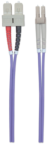 Intellinet LWL aansluitkabel LC/SC 1m Multimode OM4 lila, afbeelding 4