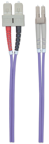 Intellinet LWL aansluitkabel LC/SC 3m Multimode OM4 lila, afbeelding 4