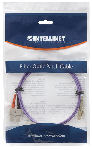 Intellinet LWL aansluitkabel LC/SC 3m Multimode OM4 lila, afbeelding 5