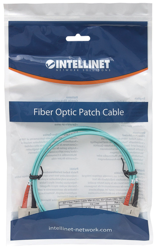 Intellinet LWL aansluitkabel SC/SC 1m Multimode OM3 aqua, afbeelding 5