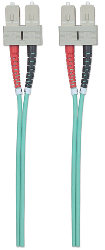 Intellinet LWL aansluitkabel SC/SC 1m Multimode OM3 aqua, afbeelding 4