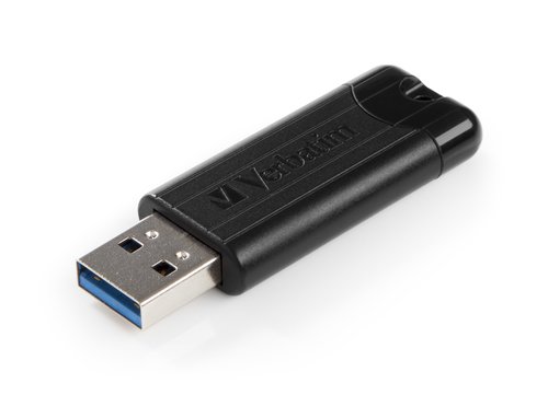 Verbatim Black Pinstripe 32GB USB 3.0 Flash Drive 49317 - image 2
