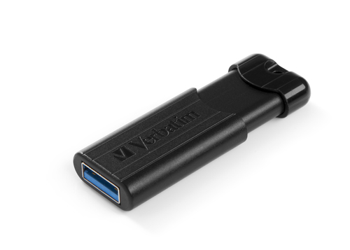 Verbatim Black Pinstripe 32GB USB 3.0 Flash Drive 49317 - image 1