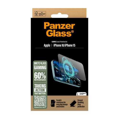 PanzerGlass Gaming Screen Protector iPhone 16  Ultra-Wide Fit – Foto 4 von 5