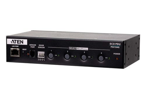 ATEN PE4104G-AT-G блок распределения питания 4 розетка(и) 1U Черный